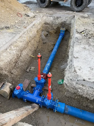 Tiefbauarbeiten und Leitungsbau professionell umgesetzt Umbau Löschwasserleitung in Kaufering bei Landsberg am Lech